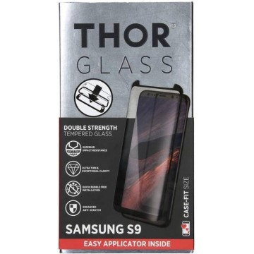 THOR Case-Fit Screenprotector + Easy Apply Frame voor Samsung Galaxy S9 - Zwart