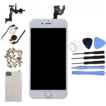 Voor Apple iPhone 6 4.7" - A+ Voorgemonteerd LCD scherm Wit & Tools