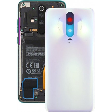 Batterij achterkant voor Xiaomi Redmi K30 (wit)