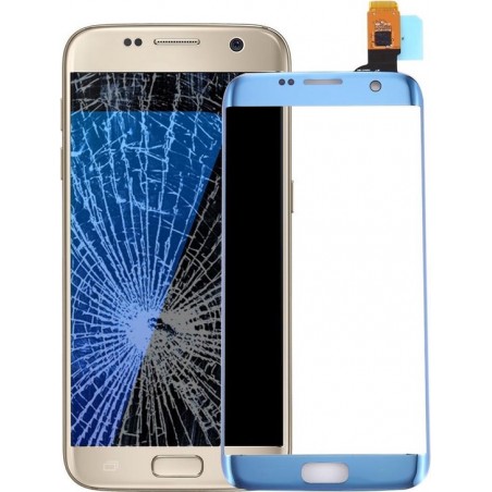 Aanraakscherm voor Galaxy S7 Edge / G9350 / G935F / G935A (blauw)