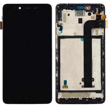 Let op type!! For Xiaomi Redmi Note 2 LCD Screen and Digitizer Full Assembly with Frame(Black)