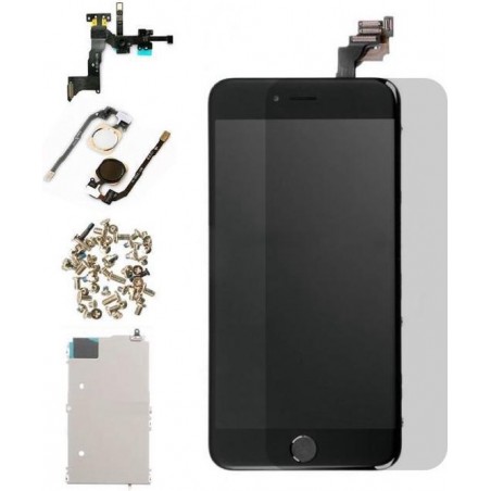 Voor Apple iPhone 6 Plus - A+ Voorgemonteerd LCD scherm Zwart & Screen Guard