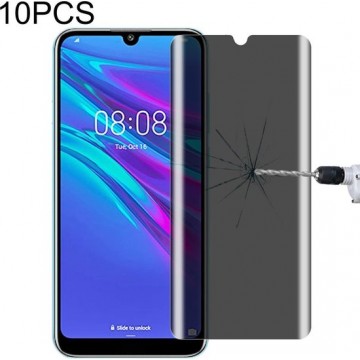 Voor Huawei Honor Play 8A 10 PCS 9H Surface Hardness 180 Degree Privacy Anti Glare Screen Protector