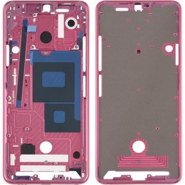 Front Behuizing LCD Frame Bezel Plate voor LG G7 ThinQ / G710 (roze)
