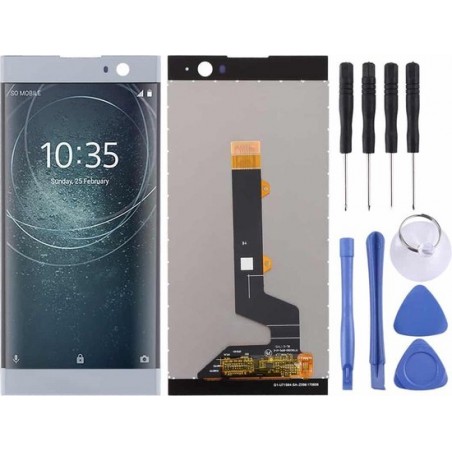 Lcd-scherm en Digitizer Full Assembly voor Sony Xperia XA2 (grijs)