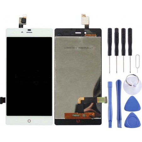 Lcd-scherm en digitizer volledige montage voor ZTE Nubia Z9 mini / NX511J (wit)