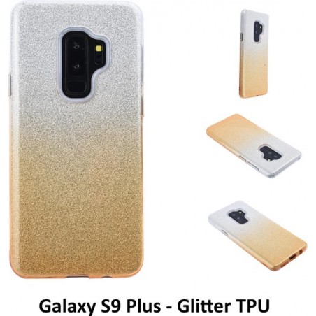 Kleurovergang Goud Glitter TPU Achterkant voor Samsung Galaxy S9 Plus (G965)