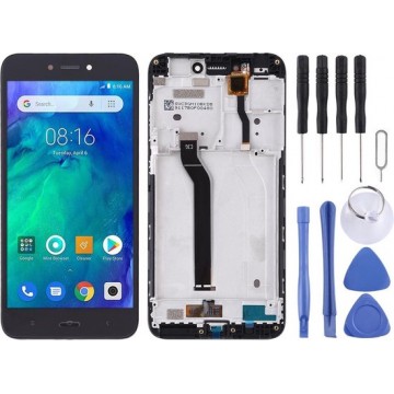 Let op type!! LCD Screen and Digitizer Full Assembly with Frame for Xiaomi Redmi Go(Black)