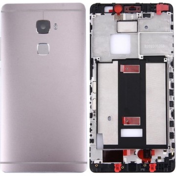 Huawei Mate S batterij Achterklep (grijs) + voorkant behuizing LCD-frame afdekplaat (zwart)