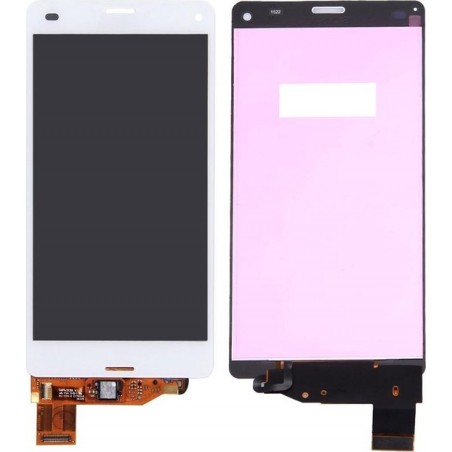 Let op type!! LCD Display + Touch Panel Replacement for Sony Xperia Z3 Compact / M55W / Z3 mini(White)