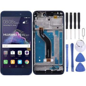 Lcd-scherm en Digitizer volledige montage met frame voor Huawei Honor 8 Lite (blauw)