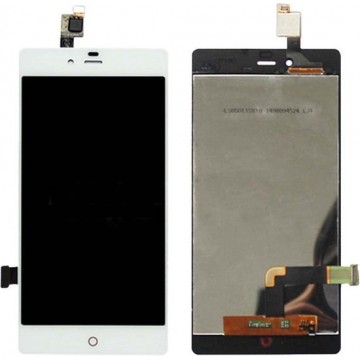 Let op type!! LCD Screen and Digitizer Full Assembly for ZTE Nubia Z9 mini / NX511J(White)