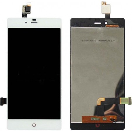 Let op type!! LCD Screen and Digitizer Full Assembly for ZTE Nubia Z9 mini / NX511J(White)