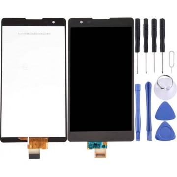 Let op type!! LCD Screen and Digitizer Full Assembly for LG X Power / K220 (Black)