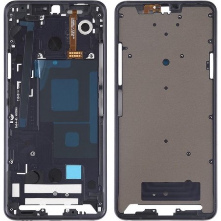 Front Behuizing LCD Frame Bezel Plate voor LG G7 ThinQ / G710 (Zwart)