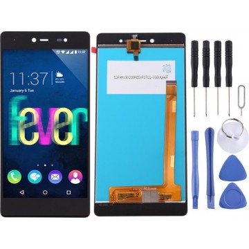 Let op type!! LCD Screen and Digitizer Full Assembly for Wiko Fever 4G(Black)