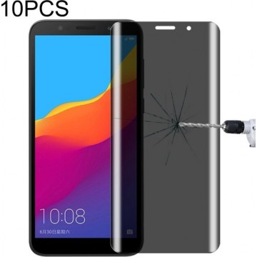 Voor Huawei Honor Play 7A 10 PCS 9H Surface Hardness 180 Degree Privacy Anti Glare Screen Protector