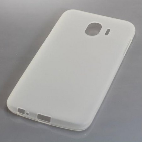 TPU Case voor Samsung Galaxy J4 (2018) - Wit-transparant - Let op, Niet geschikt voor andere edities dan 2018