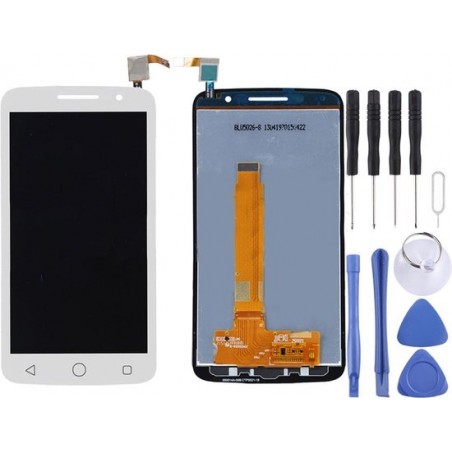 Lcd-scherm en digitizer volledige montage voor Alcatel One Touch Pop 2 Premium / 7044 (wit)