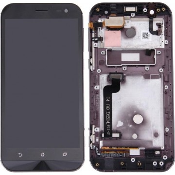 Let op type!! LCD Screen and Digitizer Full Assembly with Frame for ASUS ZenFone Zoom 5.5 inch / ZX551ML (Black)