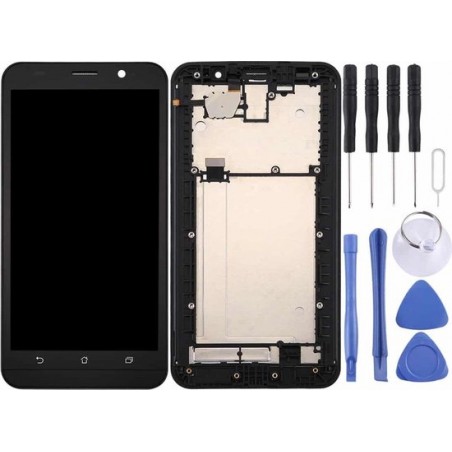 Let op type!! LCD Screen and Digitizer Full Assembly with Frame for Asus Zenfone 2 / ZE551ML / Z00AD /  Z00ADB / Z00ADA (Black)