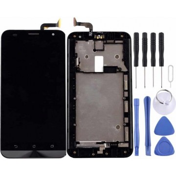 Let op type!! LCD Screen and Digitizer Full Assembly with Frame for ASUS Zenfone 2 Laser ZE550KL Z00LD(Black)