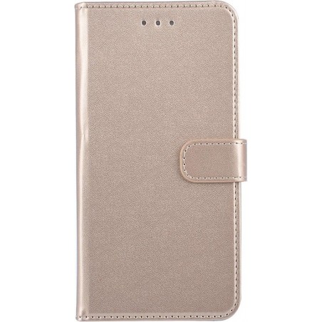 Samsung Galaxy J6+ (2018) Pasjeshouder Goud Booktype hoesje - Magneetsluiting (J6 Plus)