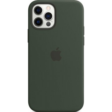 Siliconenhoesje met MagSafe voor iPhone 12 (Pro) - Cyprus groen