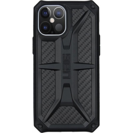 UAG Monarch Backcover iPhone 12 Pro Max hoesje - Carbon Fiber Black