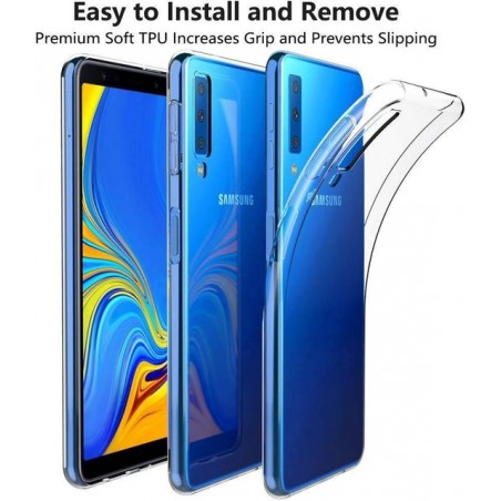 Samsung Galaxy A7 (2018) Scratch Resistant Transparant Case Durable Flexible Clear TPU Hoesje