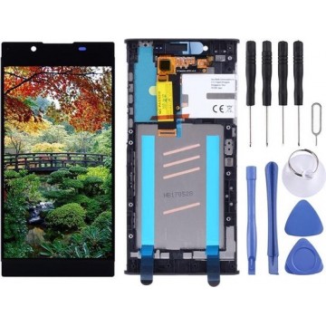 Let op type!! LCD Screen and Digitizer Full Assembly with Frame for Sony Xperia L1 G3311 G3312 G3313(Black)
