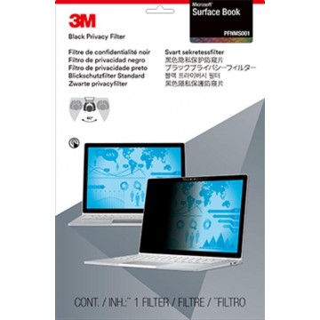 3M PFNMS001 privacy filter voor Microsoft Surface Book lig.