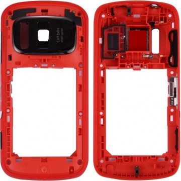 Let op type!! PureView Middle Frame Bezel for Nokia 808(Red)