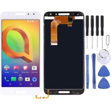 Let op type!! LCD Screen and Digitizer Full Assembly for Alcatel A3 OT5046 5046D 5046X 5046Y(White)