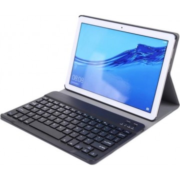 Let op type!! ABS Ultra-thin Split Bluetooth toetsenbord bij Huawei M5 / C5 10.1 inch  met beugel functie (zwart)