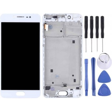 Let op type!! TFT Materials LCD Screen and Digitizer Full Assembly with Frame for Vivo X7(White)