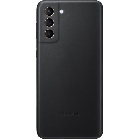 Samsung Leather Cover - Samsung S21 Plus - Black