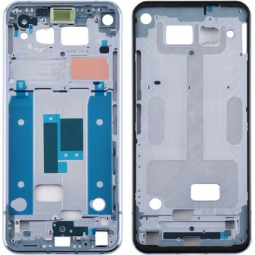 Front Behuizing LCD Frame Bezel Plate voor LG Q70 (Baby Blue)