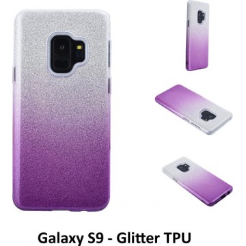 Kleurovergang Paars Glitter TPU Achterkant voor Samsung Galaxy S9 (G960)
