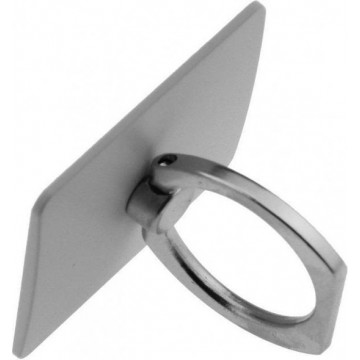 Ring Stent - Universele kickstand ring vinger houder telefoonbutton – Zilver