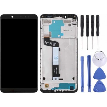 Let op type!! LCD Screen and Digitizer Full Assembly with Frame for Xiaomi Redmi Note 5 / Note 5 Pro(Black)