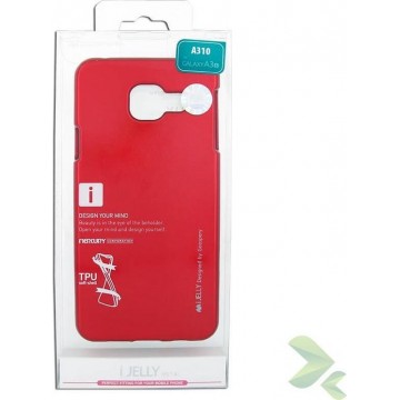 Mercury I-Jelly - Hoesje voor Samsung Galaxy A3 (2016) (rood)