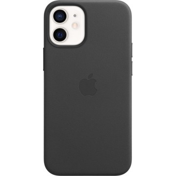 Apple leren hoesje met MagSafe - Voor iPhone 12 Mini - Zwart