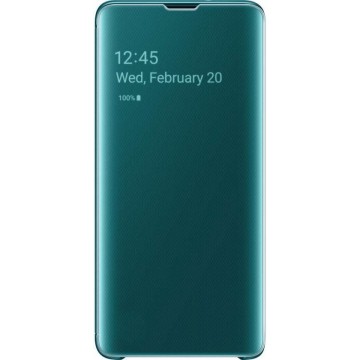Samsung clear view cover - groen - voor Samsung Galaxy S10