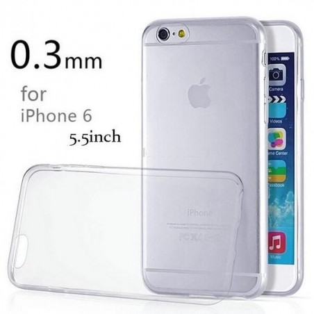 Siliconen Ultra Dun Gel TPU Apple iPhone 6 Plus Hoesje Transparant  Waterproof| Anti-Slip | Schokbestendig