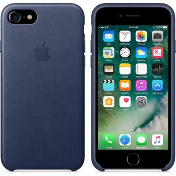 Apple Leren Hoesje voor iPhone 7/8/SE(2020) - Donkerblauw