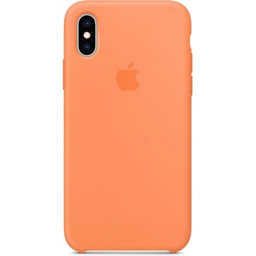 Apple Silicone Backcover iPhone Xs / X hoesje - Papaya
