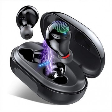 AirPods - EarBuds - Bluetooth in-ear headset - Zwart - Bluetooth 5.0 HiFi Stereo sound - Waterdicht