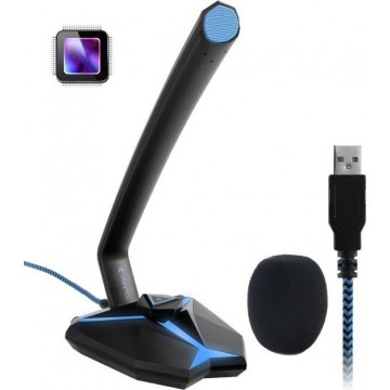 Let op type!! Yanmai G33 capacitieve gaming-microfoon met LED-indicatielampje (blauw)