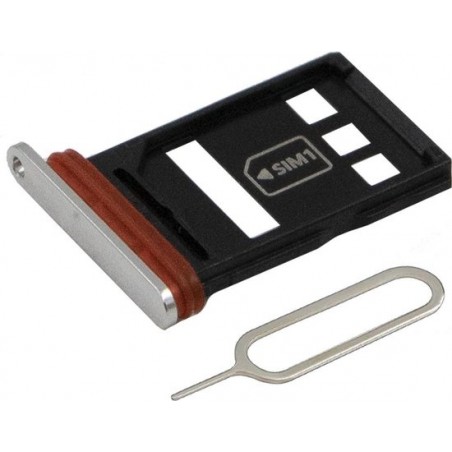 MMOBIEL Sim Tray Kaart Houder Nano Slot voor Huawei P40 (Silver)